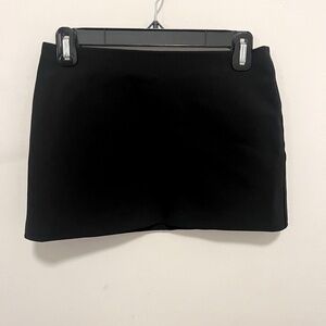 Black mini micro skirt
